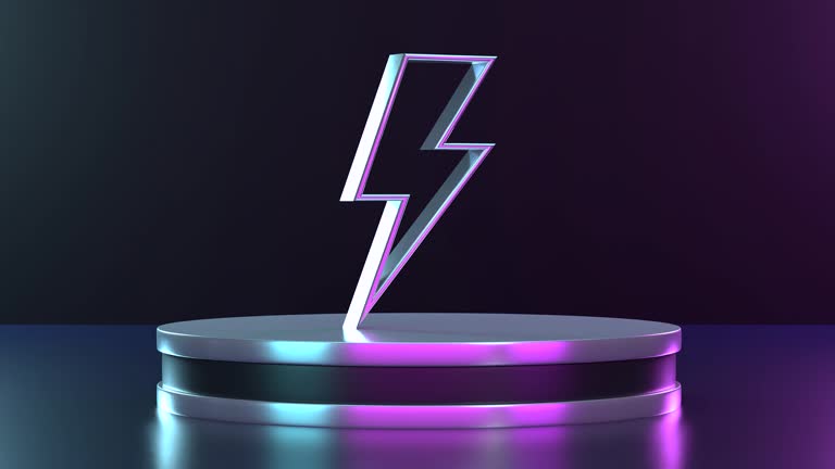 Flash thunder icon on Stand