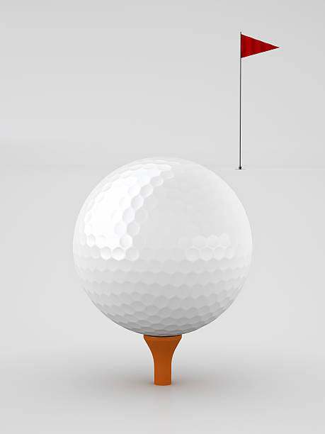 Golf ball stock photo