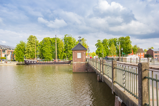 Historische Drvombruchbrücke Im Hafen Von Leer Stockfoto und mehr