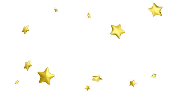 istock Flying golden stars. 3d gold stars. Party background falling confetti 1474766506