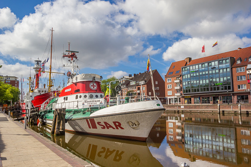 Museum ship Georg Breusing at the quay in Emden, Germany
