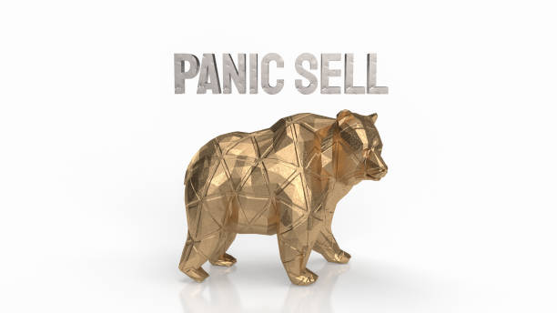 istock The Bear and Panic sell text for Business Crisis concept 3d rendering 1474768065
