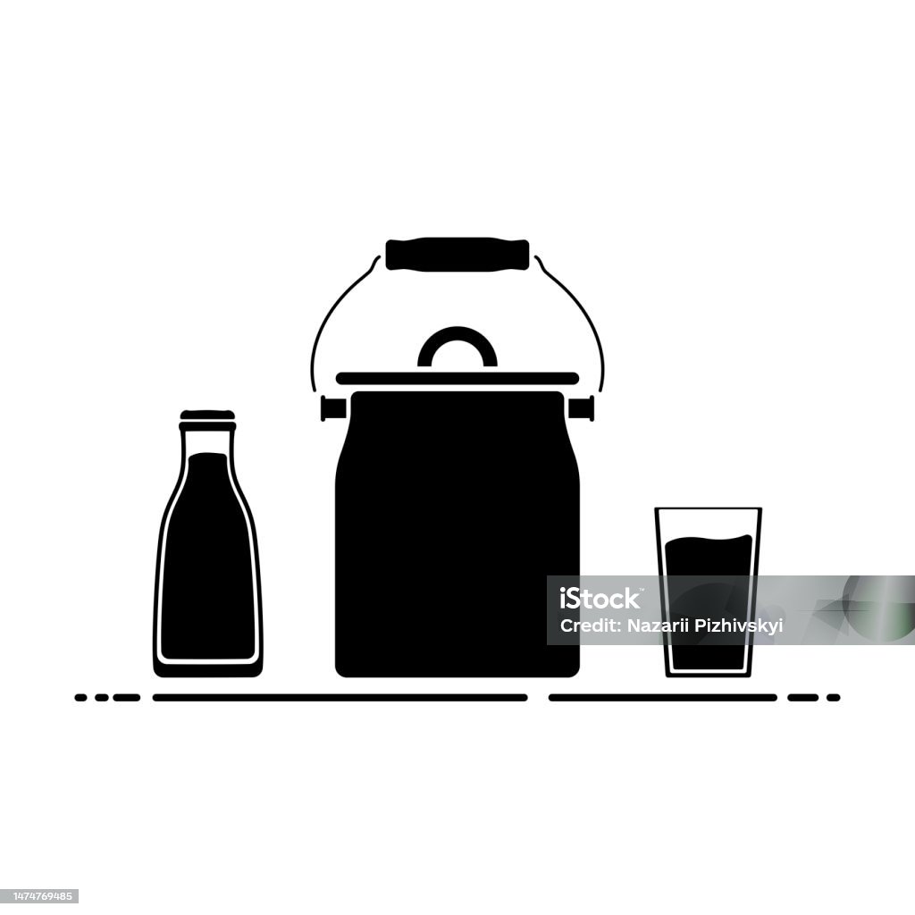 Milk Container Graphics Milk Container Stock Illustration - Download Image Now - Abstract ...