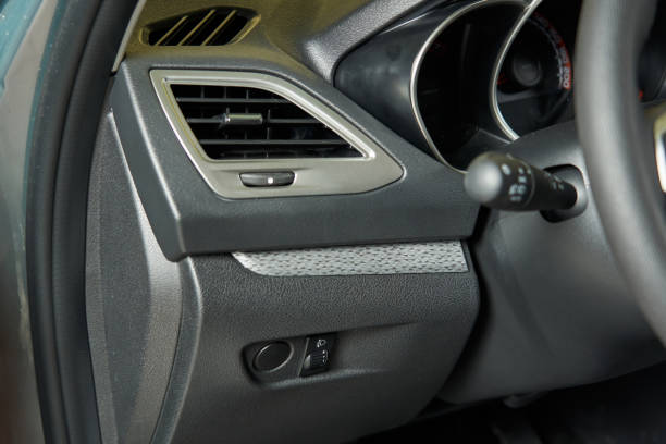 istock Gray car interior ventilation vents 1474770003