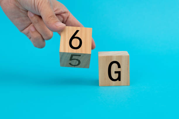 istock Wooden cubes with word 5G and 6G 1474771264