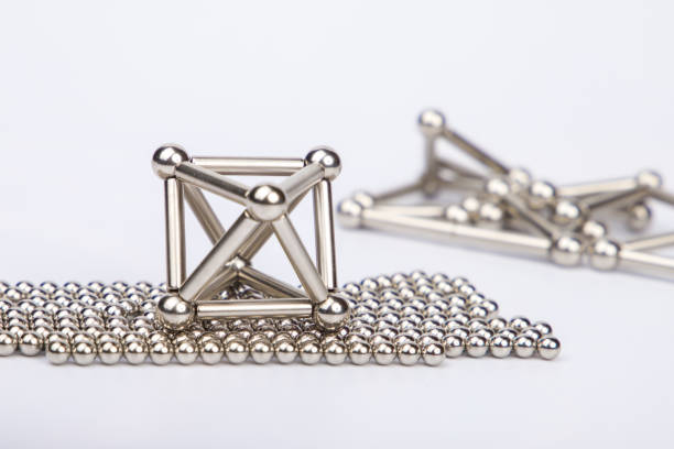 Constructor toy made of magnetic balls and sticks