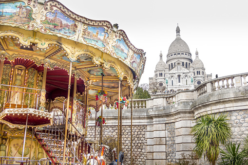 Montmartre neighborhood in the city of Paris, France