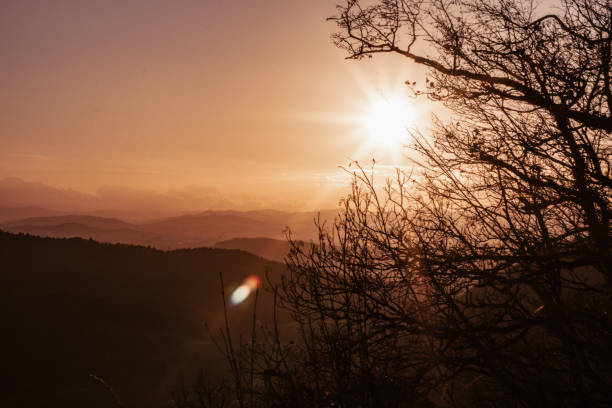 istock Photo of sun and hill range 1474783523