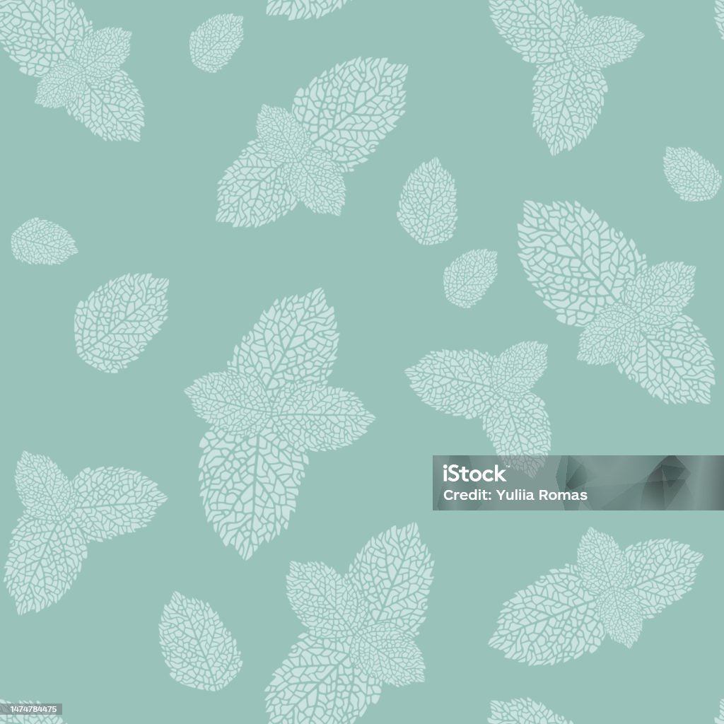 Peppermint Abstract Peppermint Background Design Mint Pattern Refreshing Leaves Stock ...