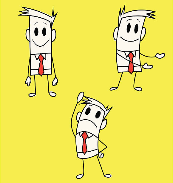 Square Guy vector art illustration