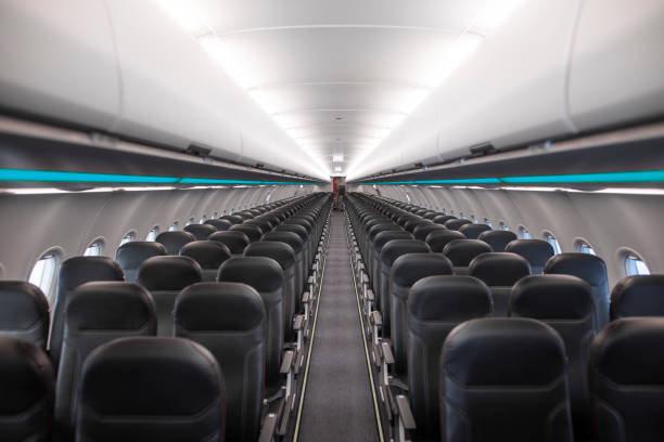 istock Airplane seat aisle 1474786653