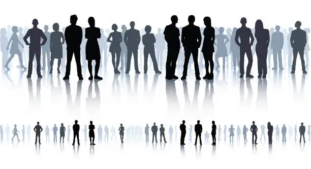 Vector illustration of Business Meeting (All People Are Complete and Moveable, See Below)
