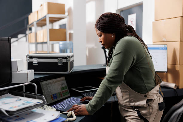 istock African american manager analyzing goods logistics 1474787333