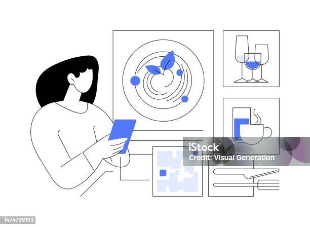 Interactive Menu Abstract Concept Vector Illustration Stock ...