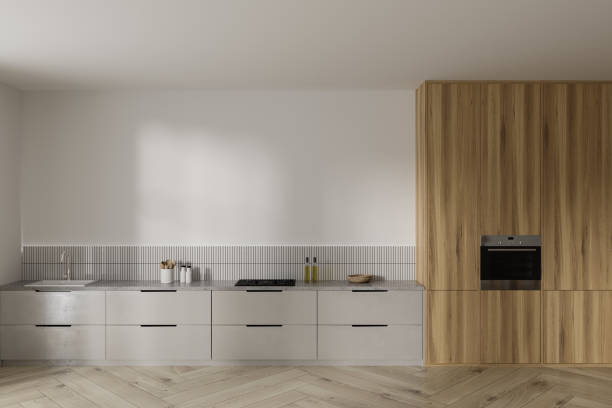 istock White and wooden kitchen interior 1474790650