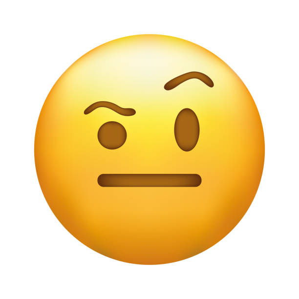 kuvapankkikuvitukset aiheesta kohotetut kulmakarvat emoji. skeptinen hymiö. - kulmakarvat kohotettuina