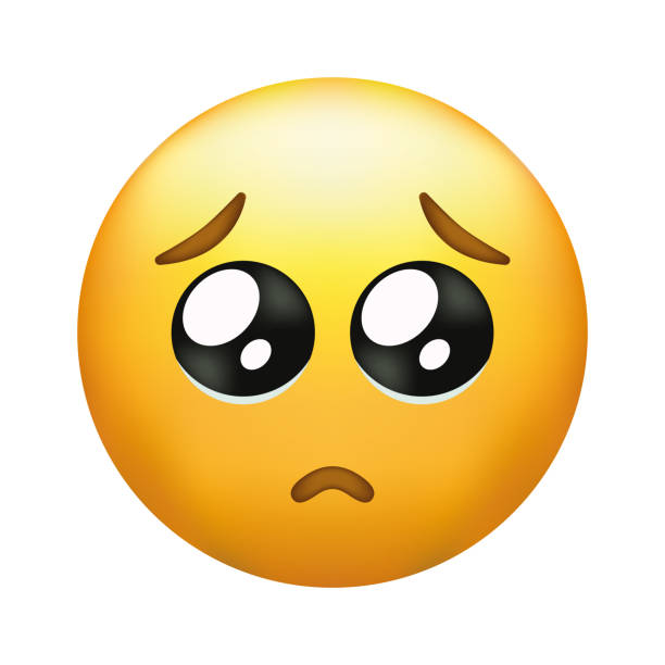 Pleading face emoji. Yellow face emoji with a small frown, and large eyes, as if begging or pleading.Popular chat elements. Pleading face emoji. Yellow face emoji with a small frown, and large eyes, as if begging or pleading.Popular chat elements. pleading emoji stock illustrations