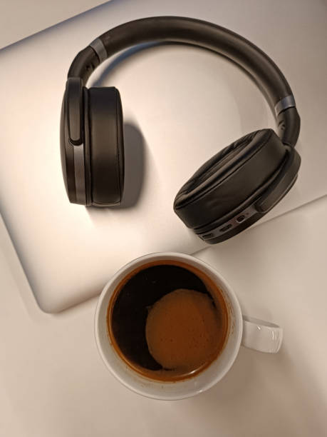 istock Macbook Pro, a cup of coffee, headphone 1474799407