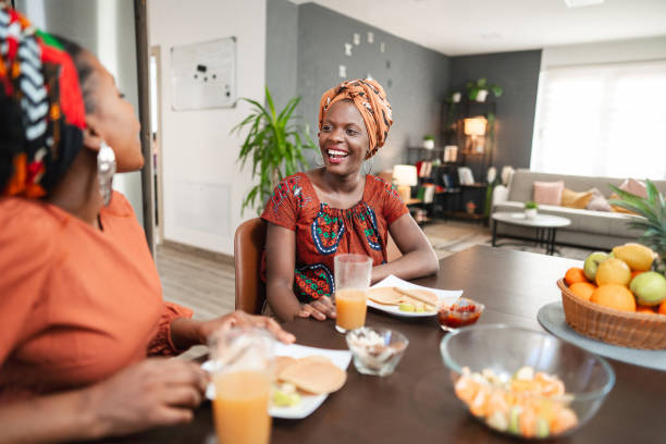 istock Female friends enjoying their breakfast in the kitchen 1474801916