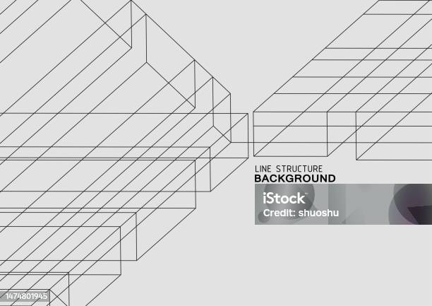 Typical Line Structures Abstract Minimalism Geometric Line Structure Pattern Background Stock ...