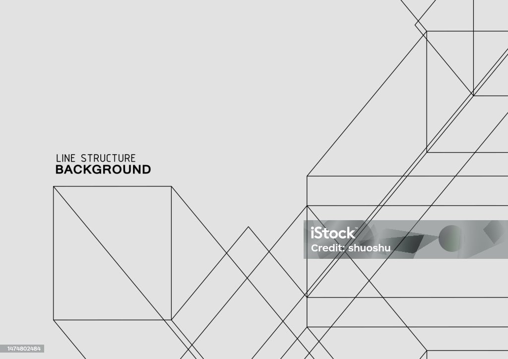 Abstract Minimalism Geometric Line Structure Pattern Background Stock ...