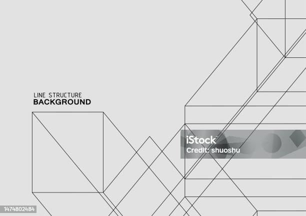 Line Structure Pattern Abstract Minimalism Geometric Line Structure Pattern Background Stock ...
