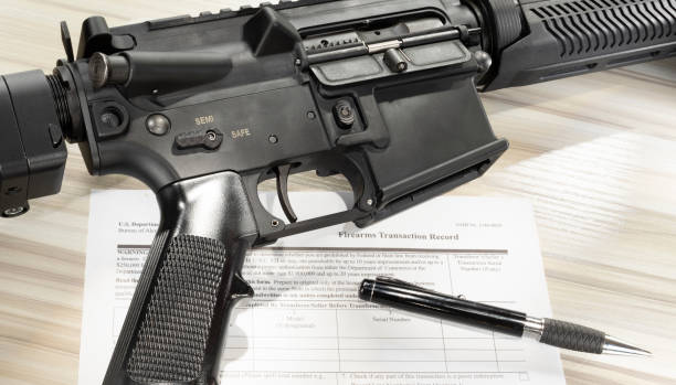 istock FBI NICS check in public domain with an assault rifle 1474806526