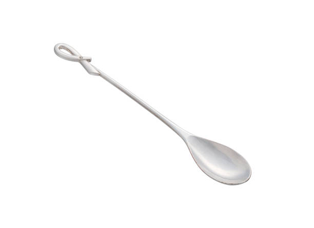 istock Metal dessert spoon, cut out, photo stacking 1474808431