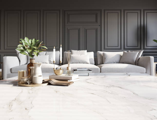 Classical style luxury living room interior.