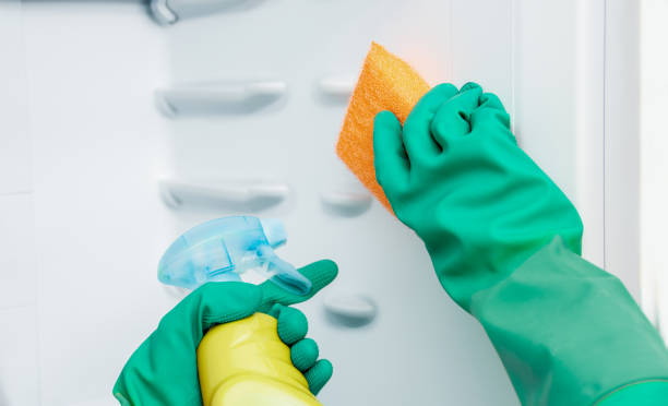 istock woman cleaning open refrigerator 1474811232