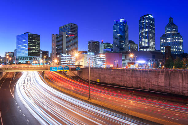 istock Hartford, Connecticut, USA Highway and Skyline 1474811745