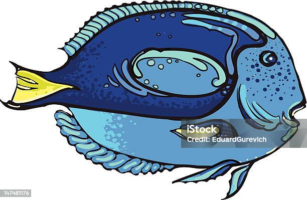 Bleu Rêve Vecteurs libres de droits et plus d'images vectorielles de Poisson-chirurgien bleu de l'Atlantique - Poisson-chirurgien bleu de l'Atlantique, Eau, Illustration