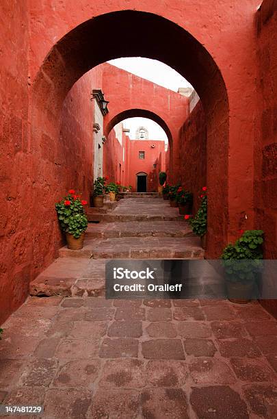 Santa Catalina Monastery Arequipa Peru Stock Photo - Download Image Now - Alley, Arch - Architectural Feature, Architecture