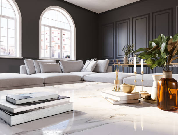 istock Classical style luxury living room interior. 1474814071
