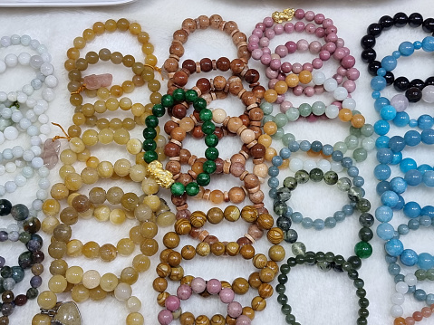 Gemstone bracelets and necklaces