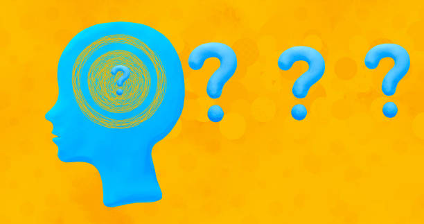 istock Modern photo collage art. Thinking head. Tasks, questions concept 1474815542
