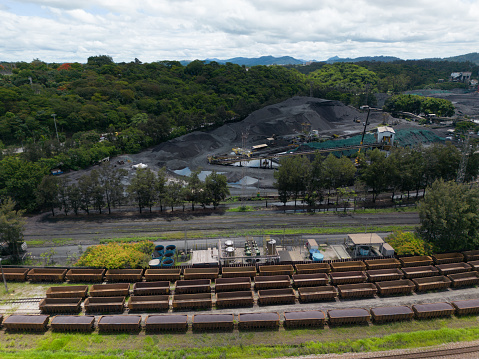 aerial view of ore locomotive
