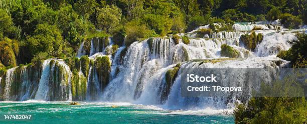 Waterfall Krka In Croatia Stock Photo - Download Image Now - Croatia, Dalmatia Region - Croatia, Falling