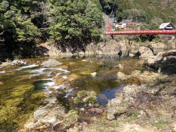 istock Scenery along the Ure River in Horaikyo at Yuya Onsen 1474821180