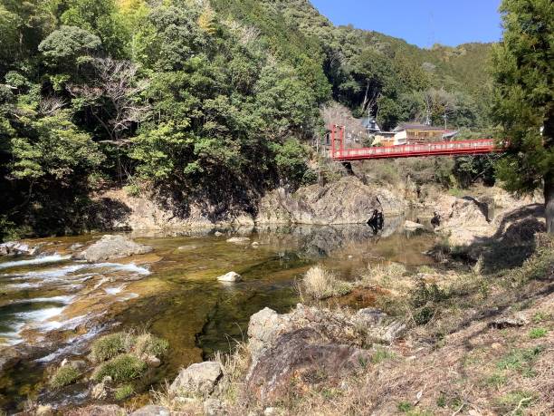 istock Scenery along the Ure River in Horaikyo at Yuya Onsen 1474821195
