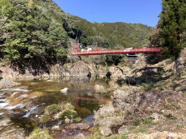 istock Scenery along the Ure River in Horaikyo at Yuya Onsen 1474821200
