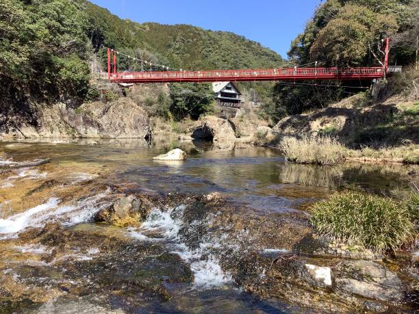 istock Scenery along the Ure River in Horaikyo at Yuya Onsen 1474821265