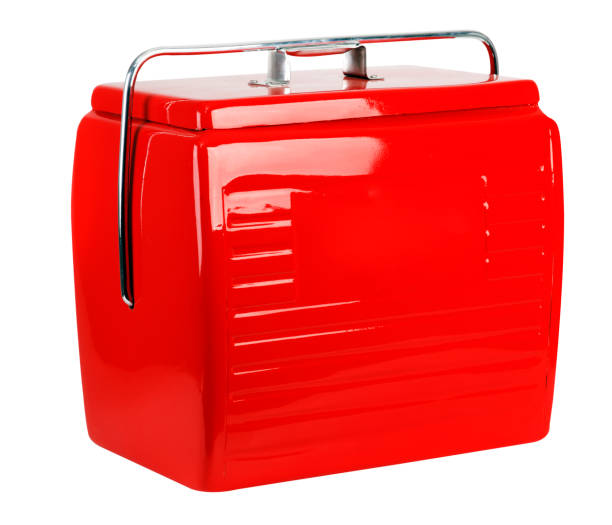 istock Old red cooler, cola soda 1474821358