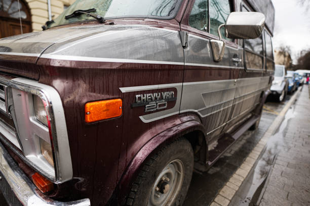 Ivano-Frankivsk, Ukraine - March, 2023: Chevrolet Chevy Van 20 Gran Ville.