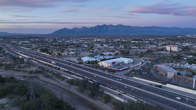 Tucson, Arizona cityscape aerial view