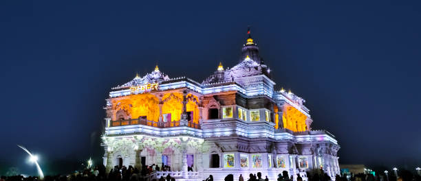 istock A light glowing image of prem mandir in uttar pradesh 1474833743
