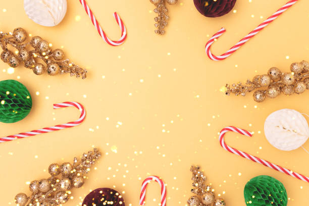 istock Frame made from Christmas toys and decorations. 1474835009