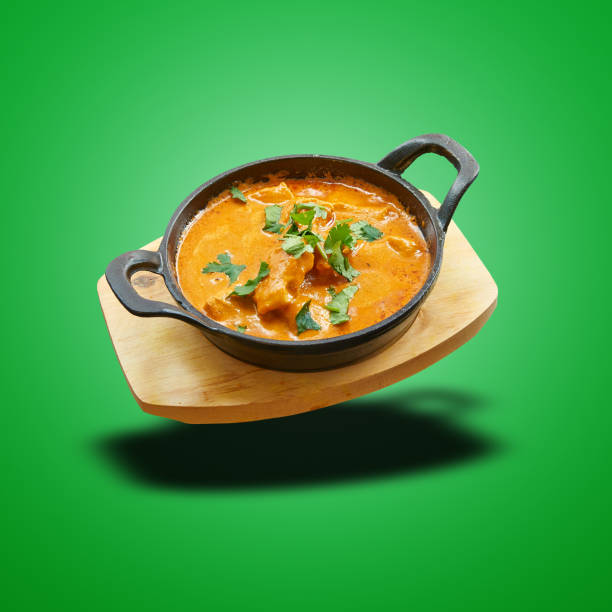 istock Floating Chicken butter baked in little panon green 1474839051