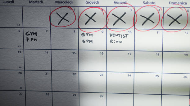 istock Clearing dates on the calendar at morning 1474840811