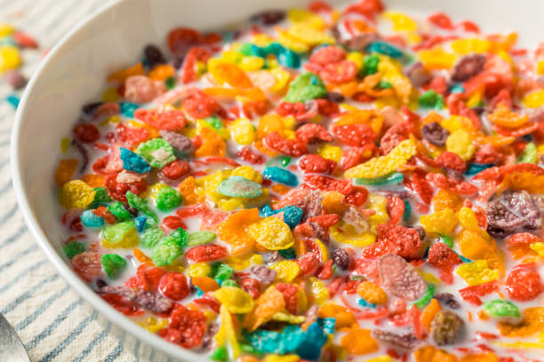 istock Sweet Sugary Fruity Breakfast Cereal 1474840870